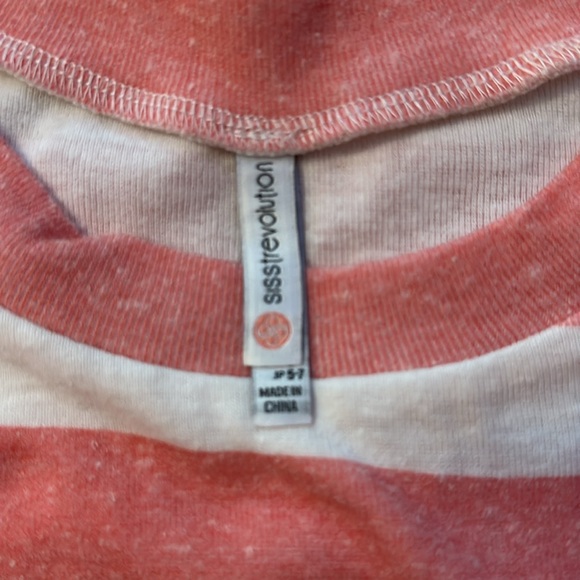 Flash sale 🔥Boho striped crop top Pink/White - Picture 2 of 8